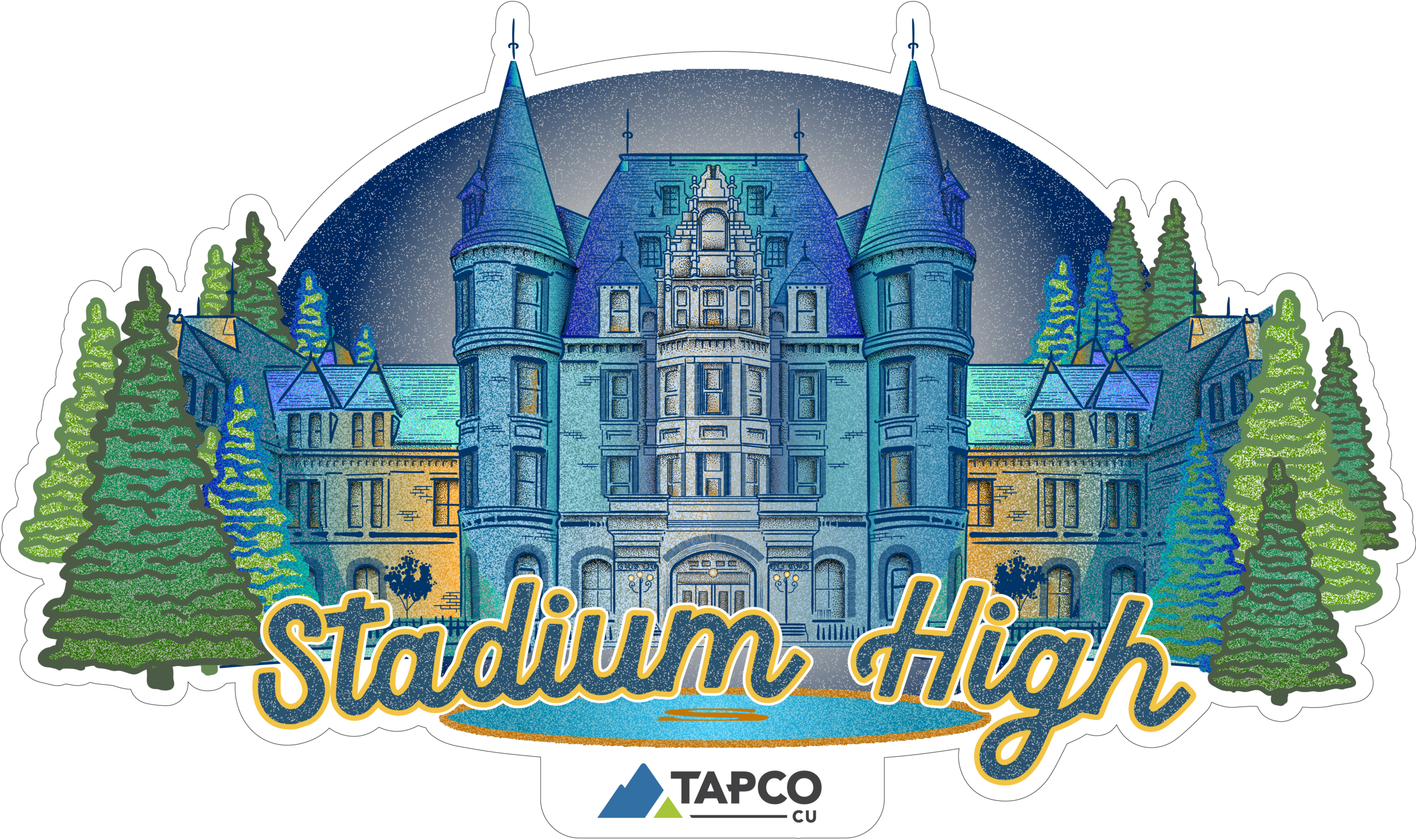 Tapco Stadium High Sticker Design