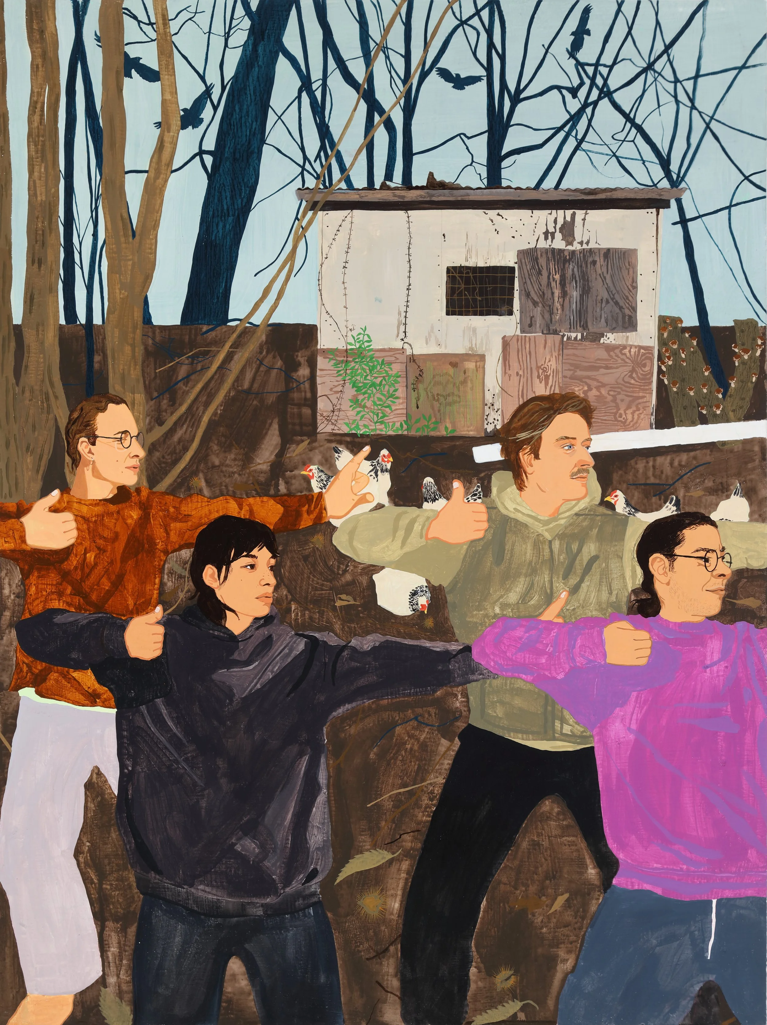   Draw bow to shoot vulture. Closing the sparrow’s bridge,  2023 