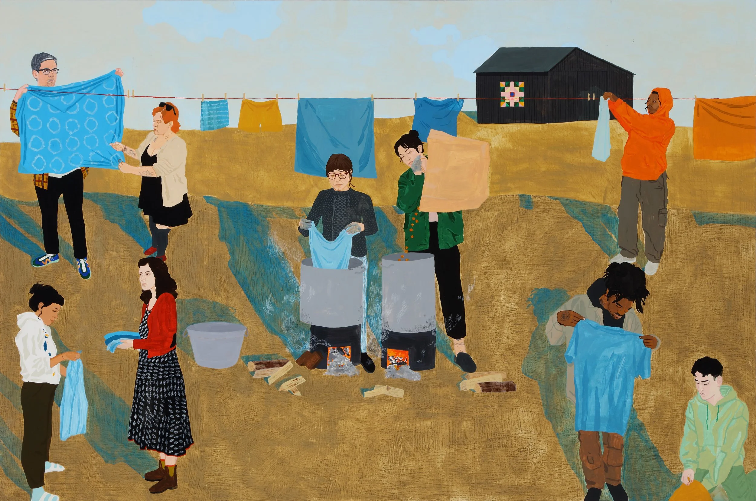   Colorfast/fugitives (a vital knowing of the potential to shape, to change, to build, to play, to open the world to new worlds, new possibilities, newly knotting ourselves to our place and time),  2022  