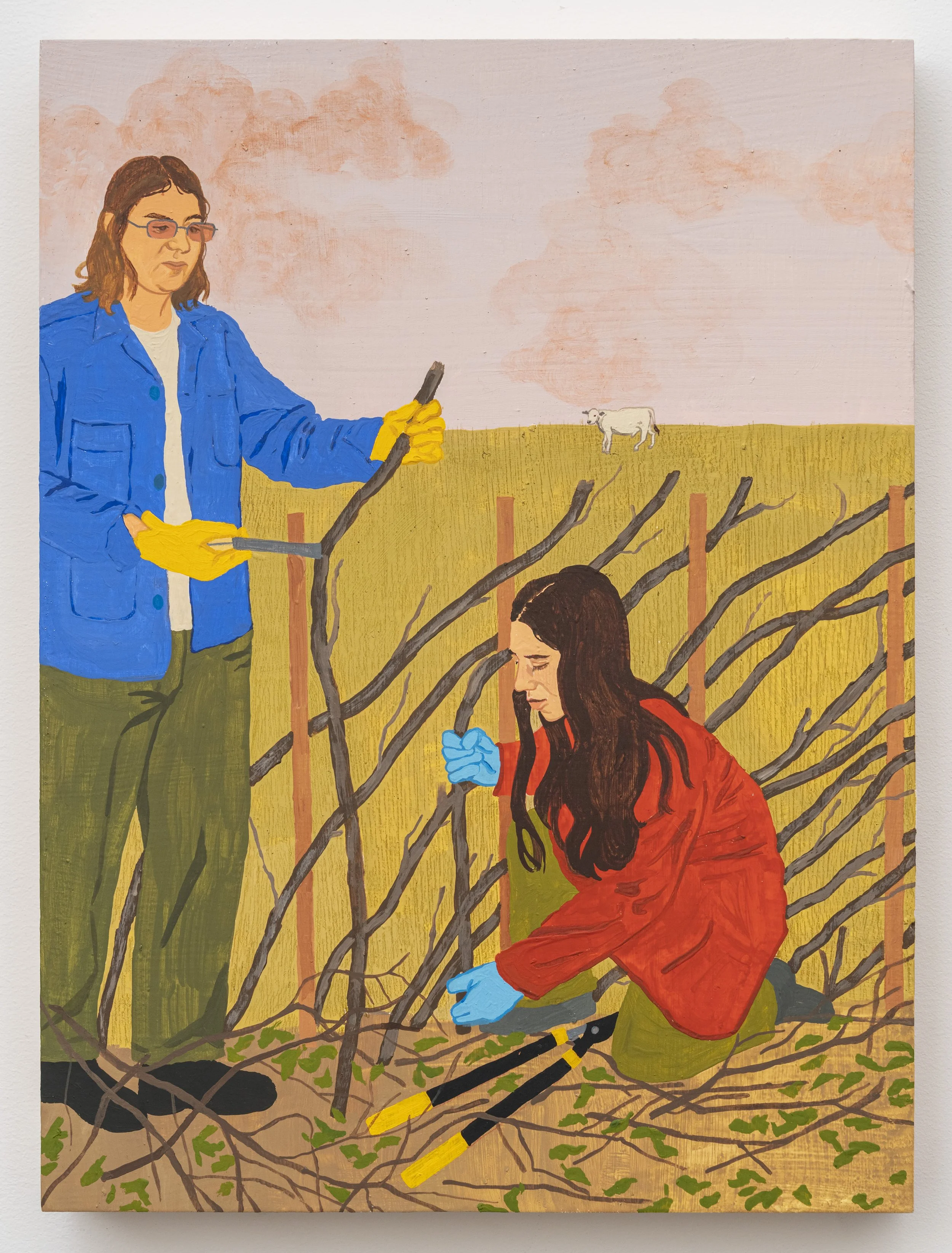   Hedgerow tenders at dawn  