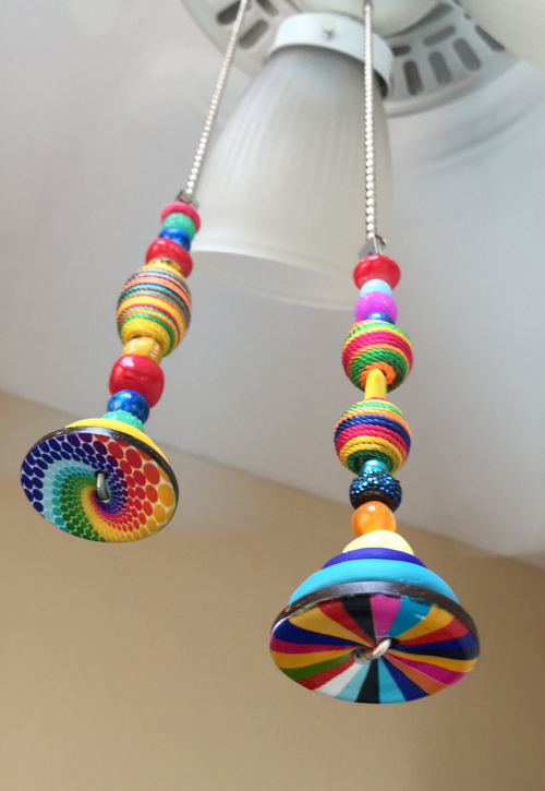 Colorful Ceiling Fan Light Pull Funktini