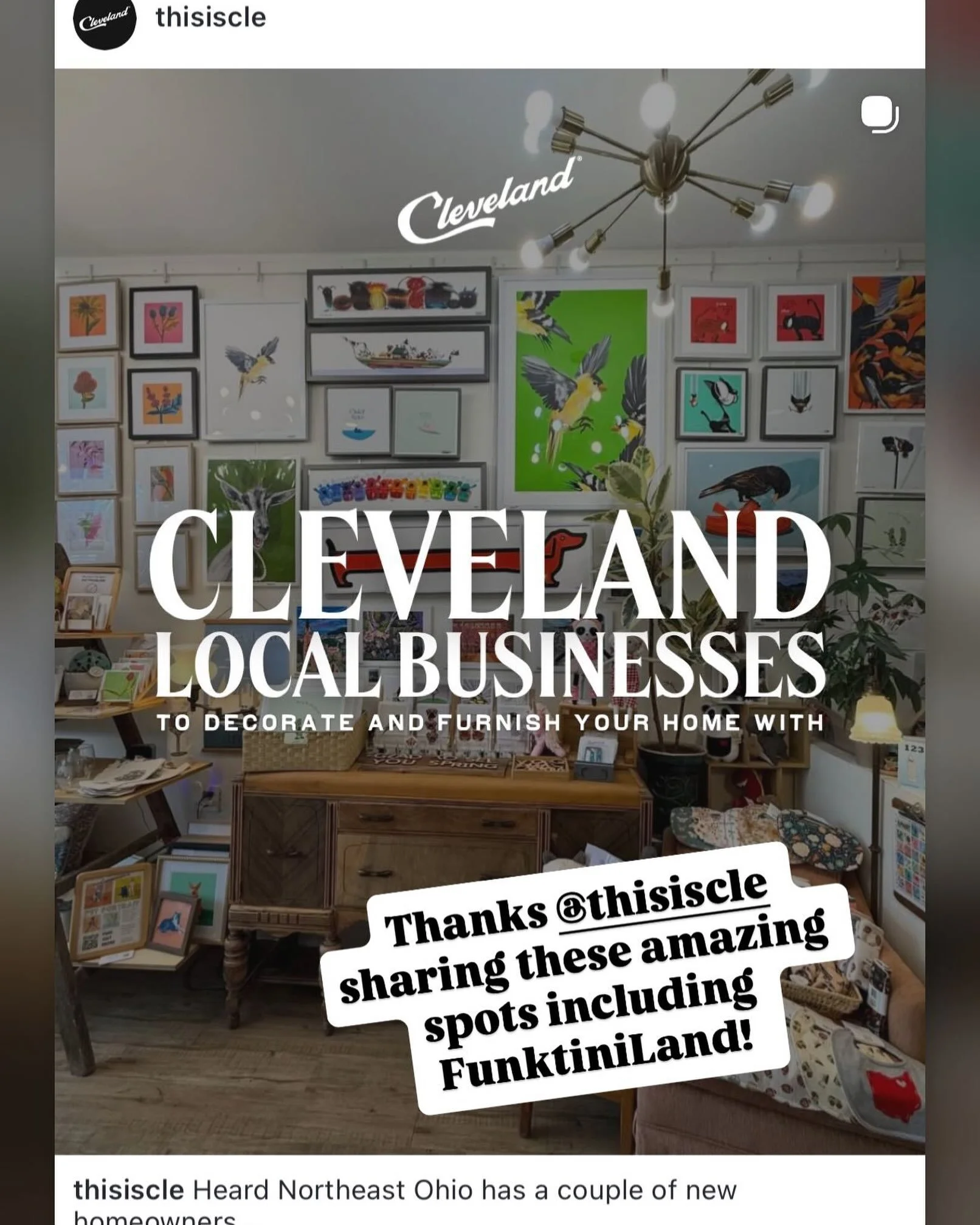 Thank you @thisiscle for making this amazing lists of some pretty wonderful small businesses!  We are honored you chose FunktiniLand and our shop for the first shot!
Get out there and support your community shops. ❤️