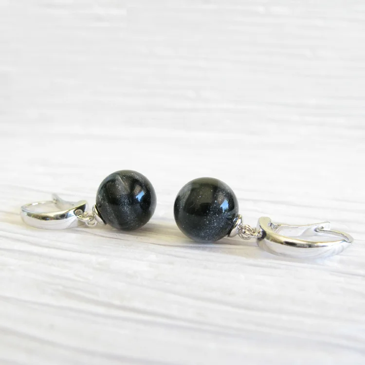 Cherish ~ Glass cremation jewelry sterling silver leverback earrings (6).jpg