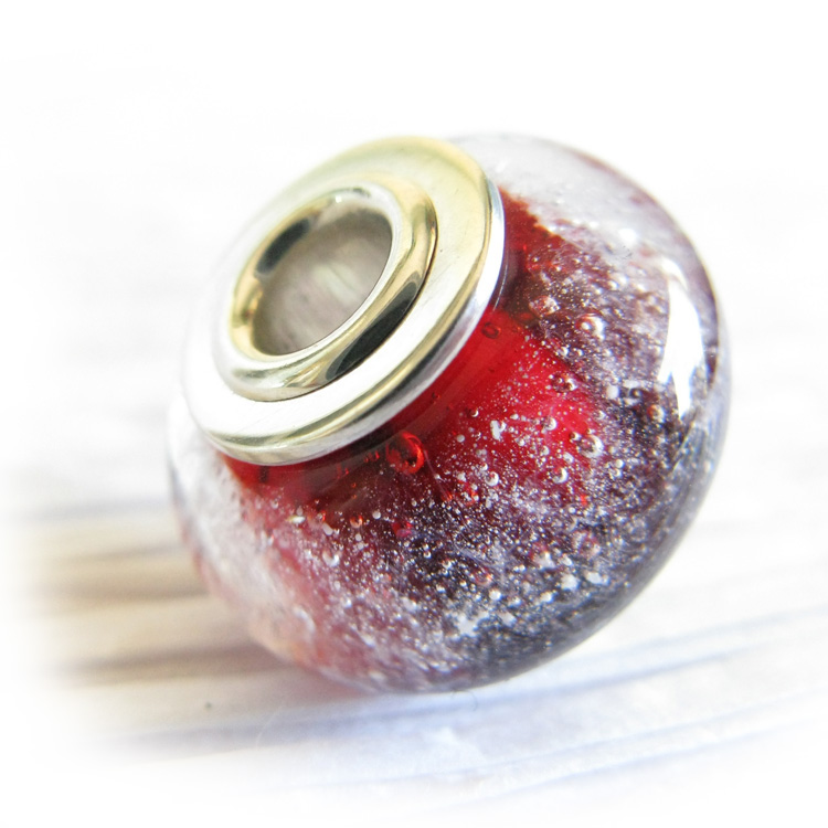 Essence ~ Glass cremation bead sterling silver charm (7).jpg