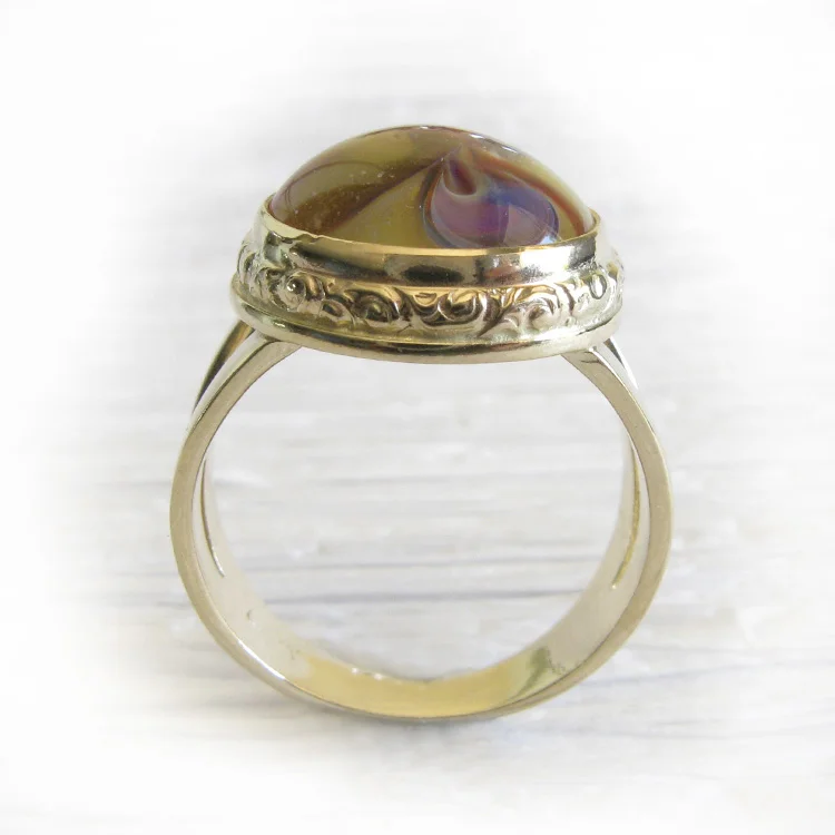 14k gold Miracle glass cremation ashes ring 4.jpg