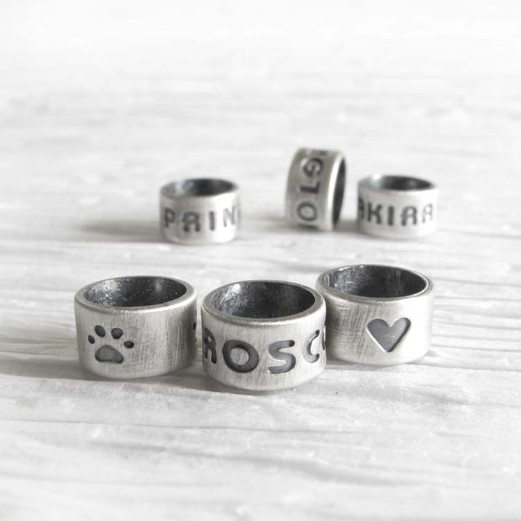Personalized pandora charm bead, Antiqued sterling silver 6.jpg