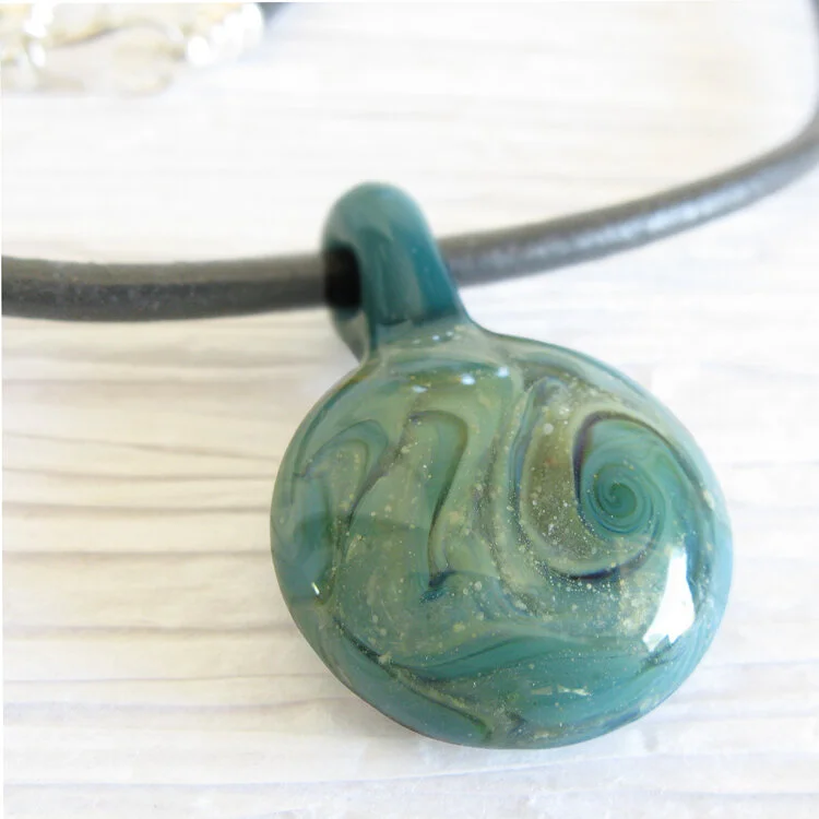 Glass Cremation Ashes Pendant necklace.jpg