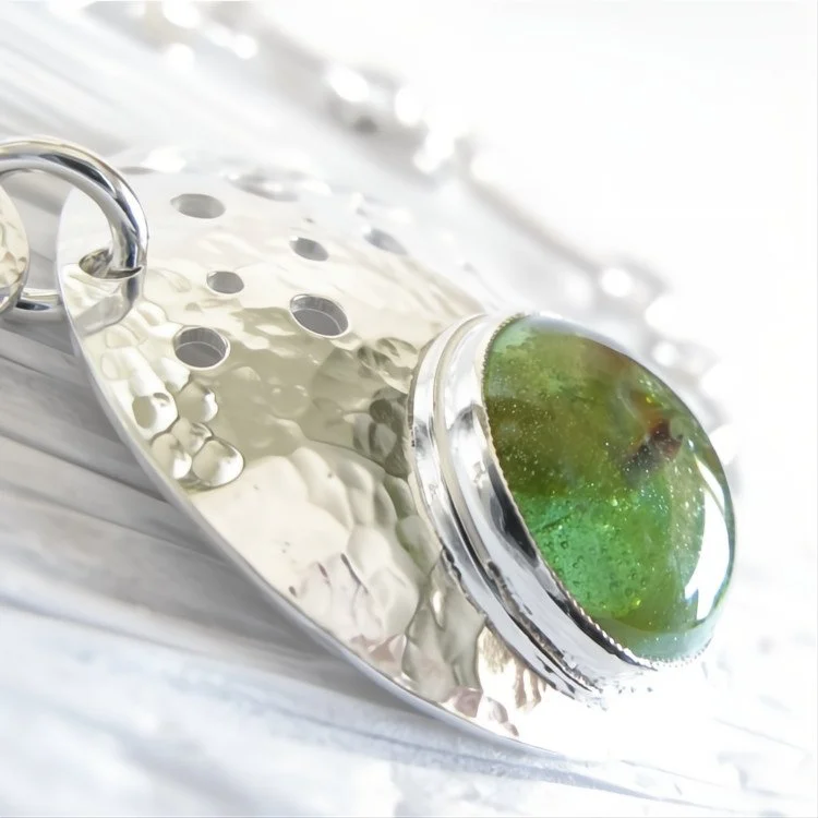 Vitality ~ Bold Disc Cremation Ash Bracelet