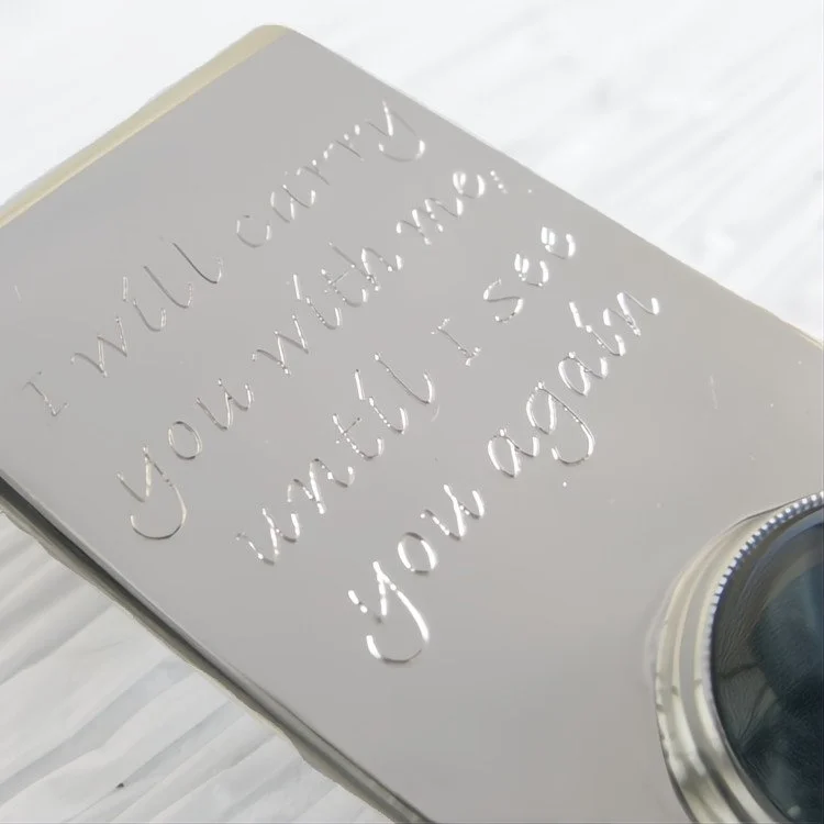 Inspire ~ Glass cremation accessories for men sterling silver engraved money clip 5.jpg