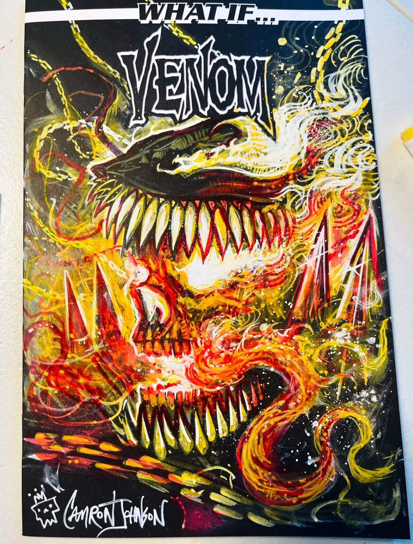 What if&hellip; #Venom #Ghostrider ✍️ 

#comics #sketchcover #camronjohnson