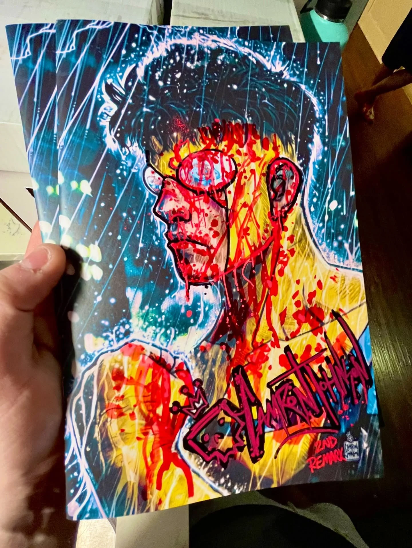 C2E2 DAY 2!!!! Booth 1726 W/ @capturedcollectibles and streaming with @sweetdeevs TODAY at 5pm(ish) CST for SECRET DROP BLACK WHITE &amp; BLOOD Spot Foil of SIKTC #1 LTD 250!!! Im at the booth with @zavala_artistry &amp; @johnnydesjardins so STOP BY!