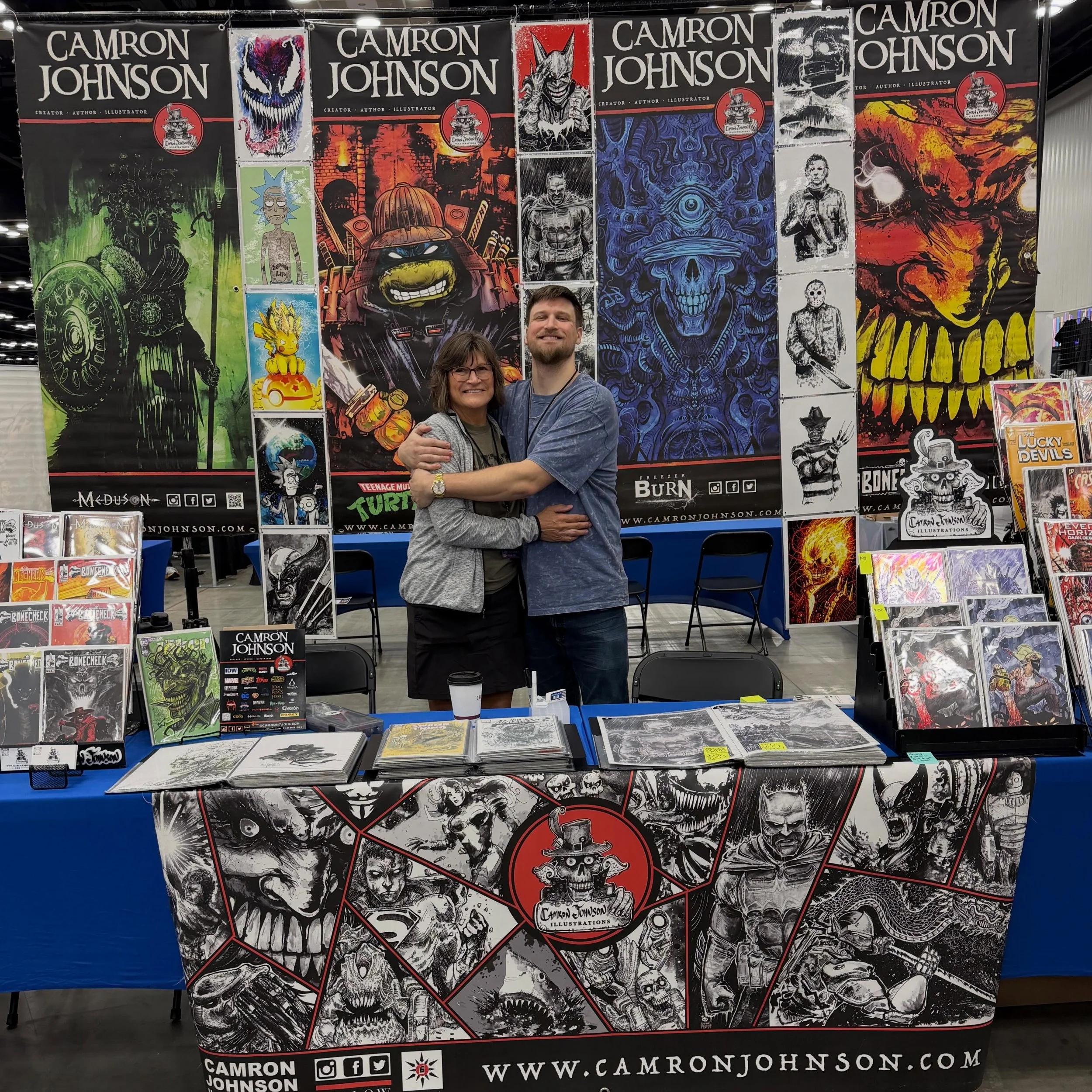 INDIANA COMIC CON 2026 starts now!  My VIP #1 MOM is here with me this weekend with the assist, so come out and see what&rsquo;s new!!! 😁 @indianacomicconvention #ilovemymom #comics #comiccon #comicbooks