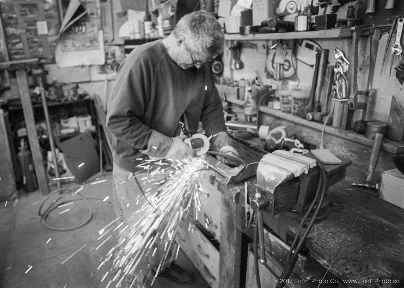 Keith making pretty sparks
