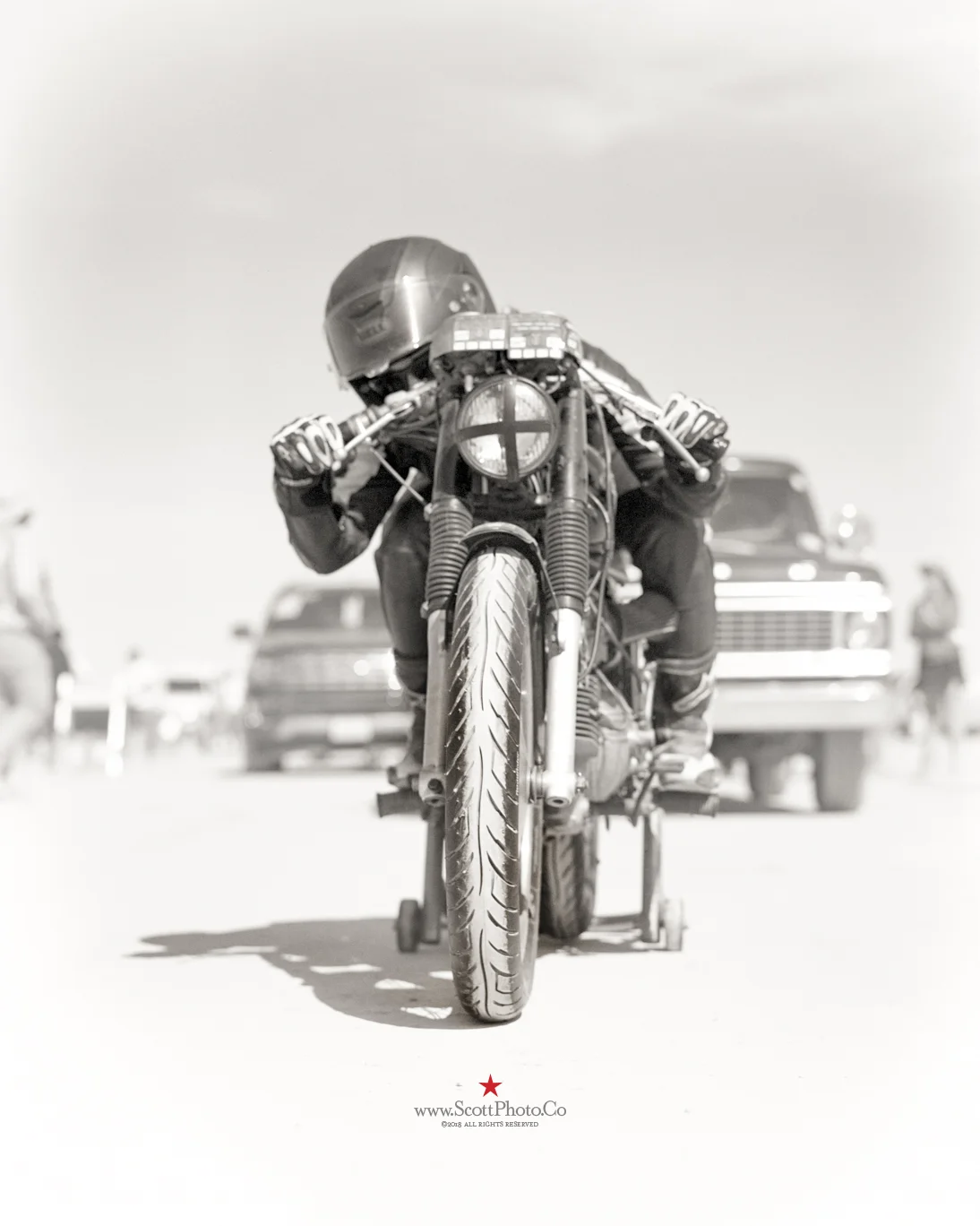Stacie B. London El Mirage Dry Lake Bed Sunday, June 10, 2018 1967 Harley Davidson (Aermacci)