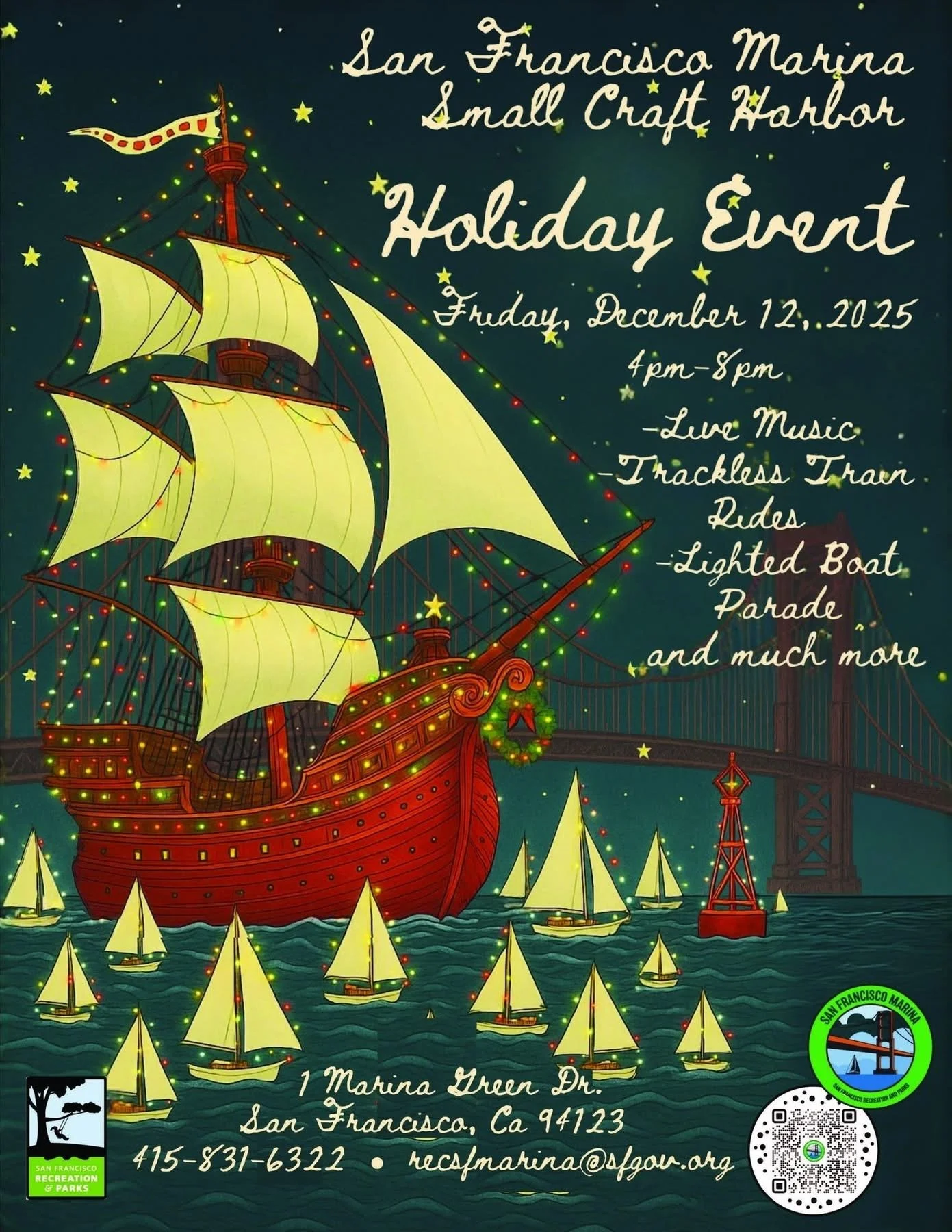 San Francisco Marina Lighted Boat Parade