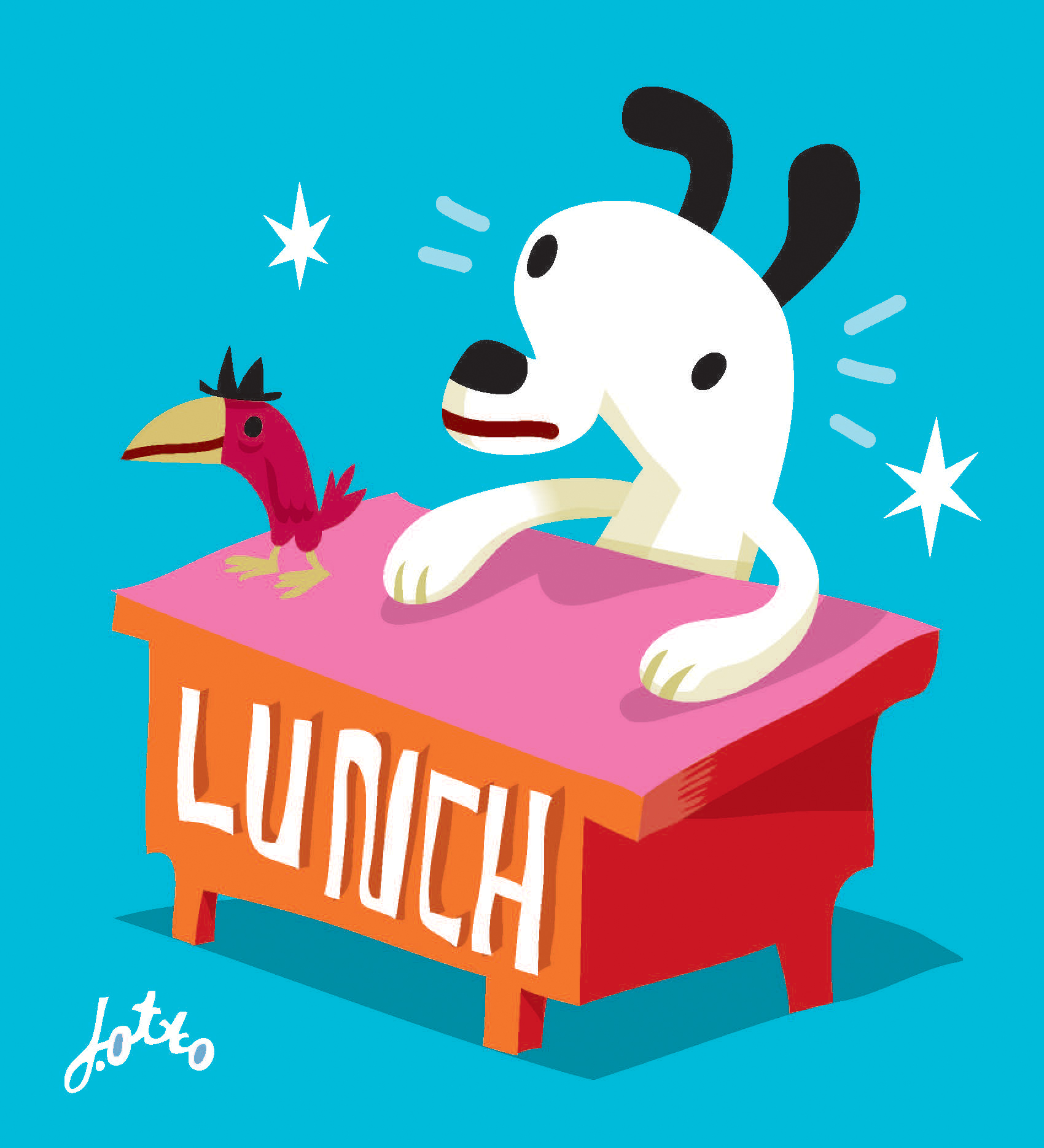 J. Otto Seibold, Untitled, 2014. Vector illustration, dimensions variable. J. Otto Seibold and Mr. Lunch. 