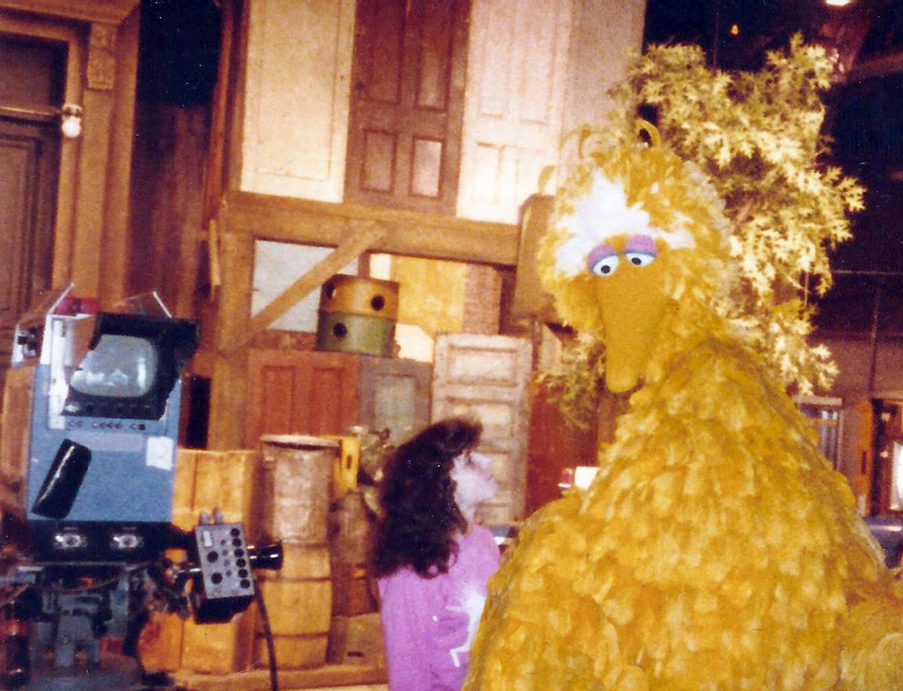 Ronnie and Big Bird (Caroll Spinney)