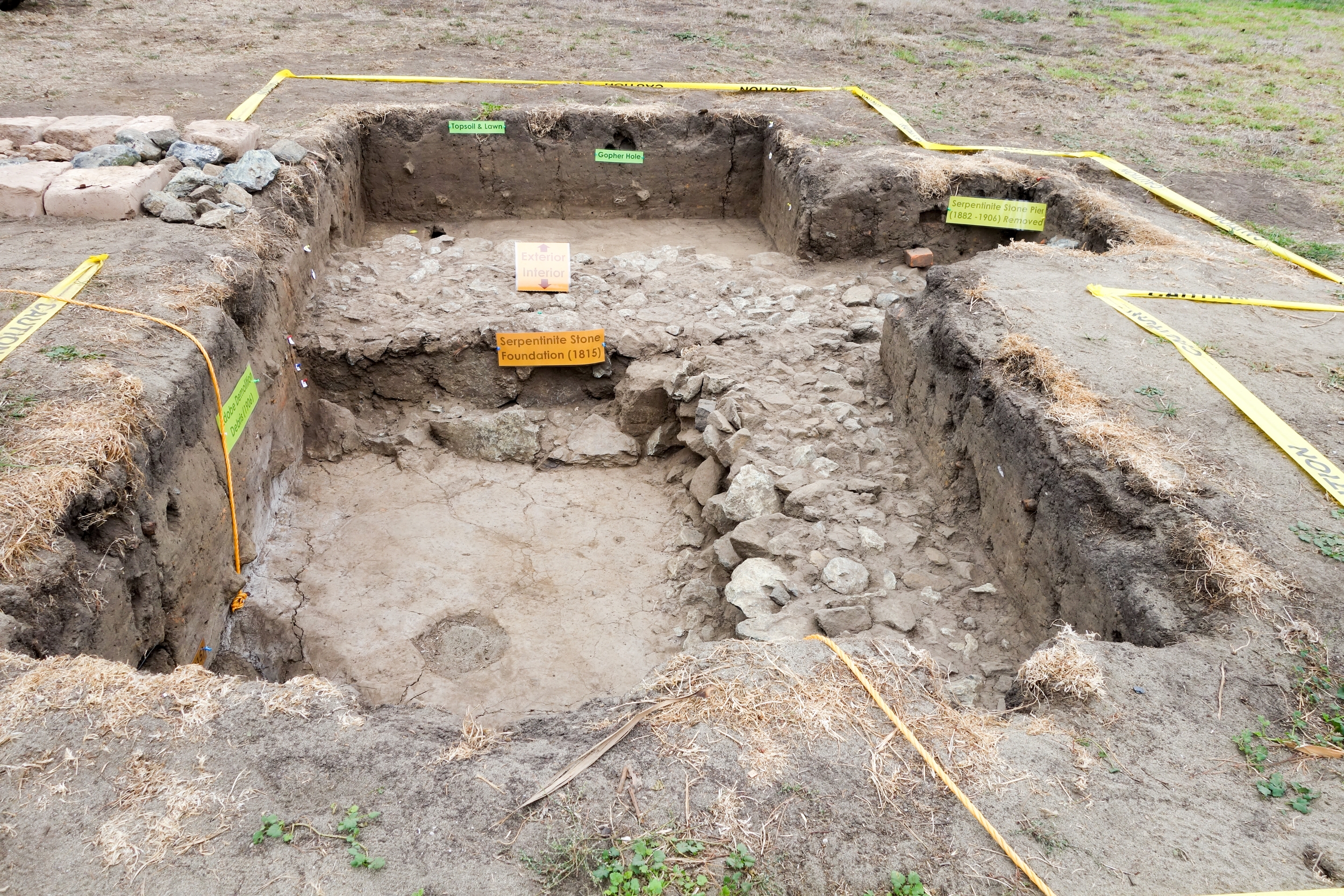 Excavated Site Adjacent to the Officers Club