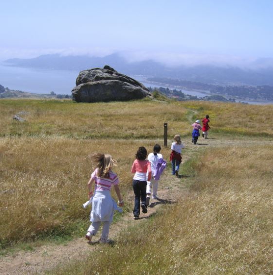 Hiking Up Ring Mountain