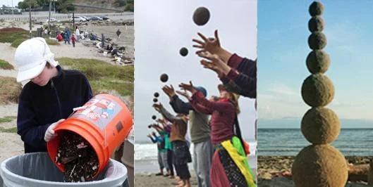 Summer Beach Cleanup and Sand Globes on Muir Beach