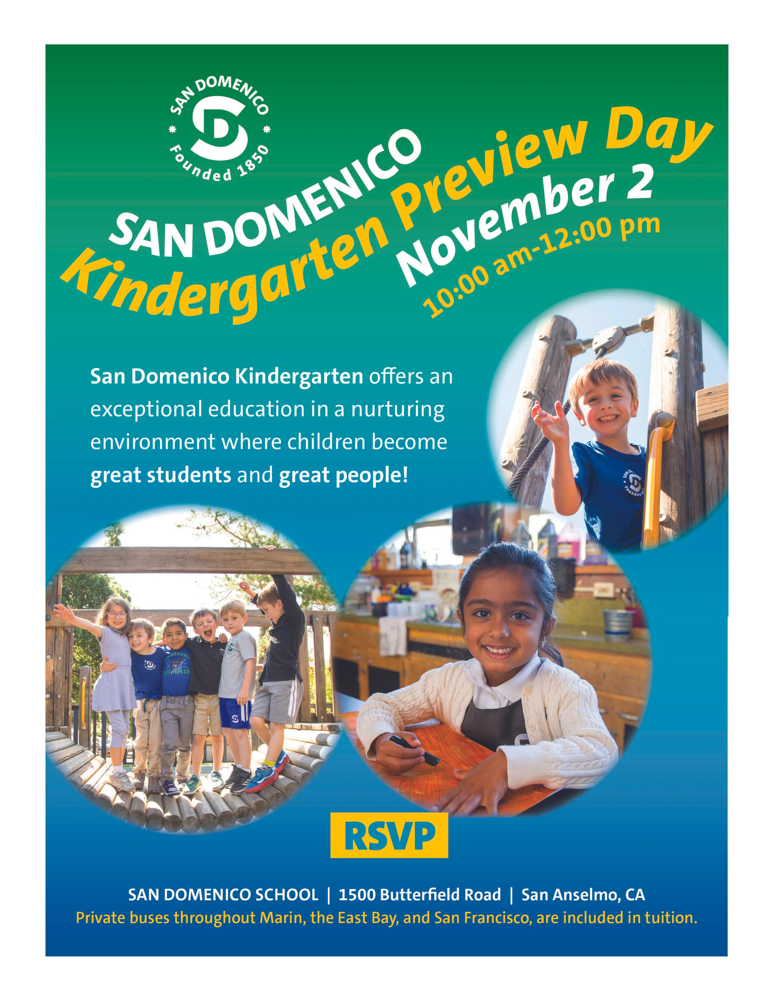 San Domenico Kindergarten Preview Day