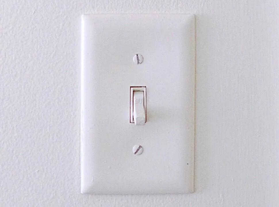 Turn off lights around your house. 