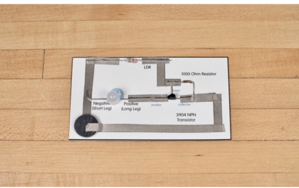 Brown Dog Gadgets – Dark Detecting Transistor Circuit