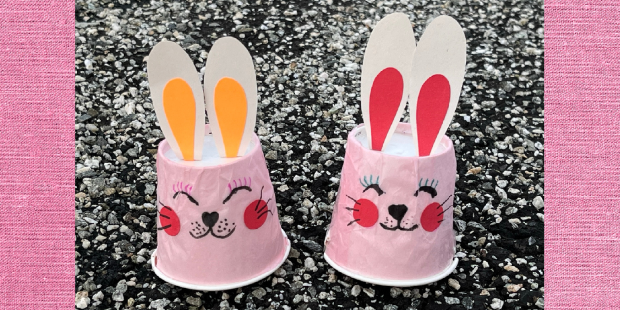 Running and Jumping Bunny Paper Cup Craft — Ronnie's Awesome List