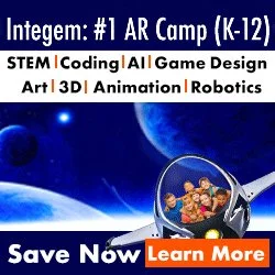 Limited In-Person Summer Camp Spots Available at #1 AR Coding, AI, STEM, Robotics, Art & Design (Ages 5-18)