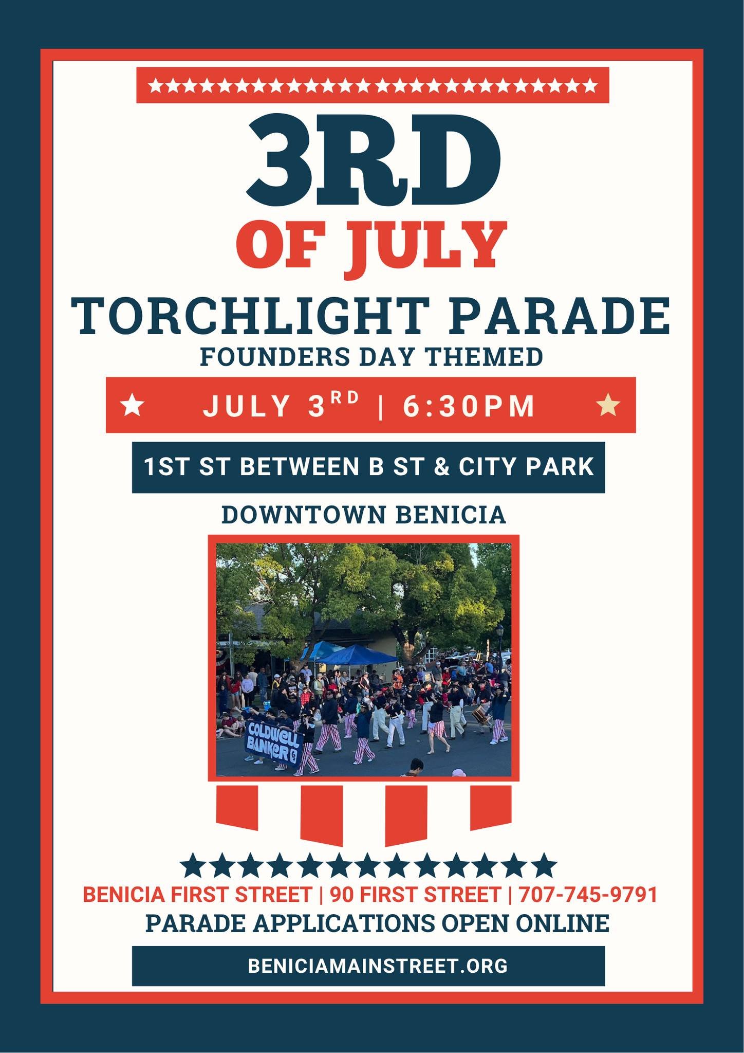 Benicia July 3rd Torchlight Parade