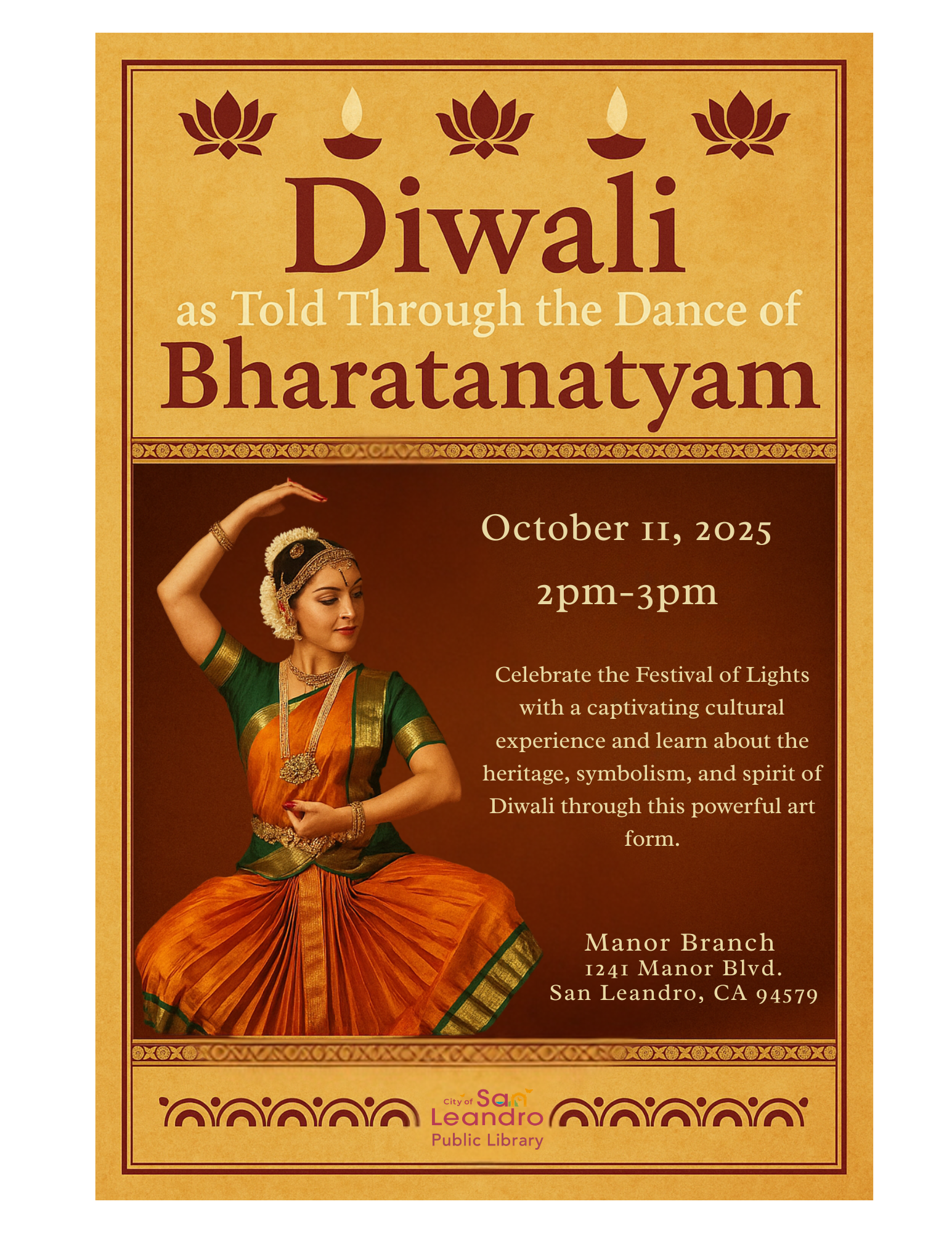 San Leandro: Diwali as told through the Dance of Bharatanayam