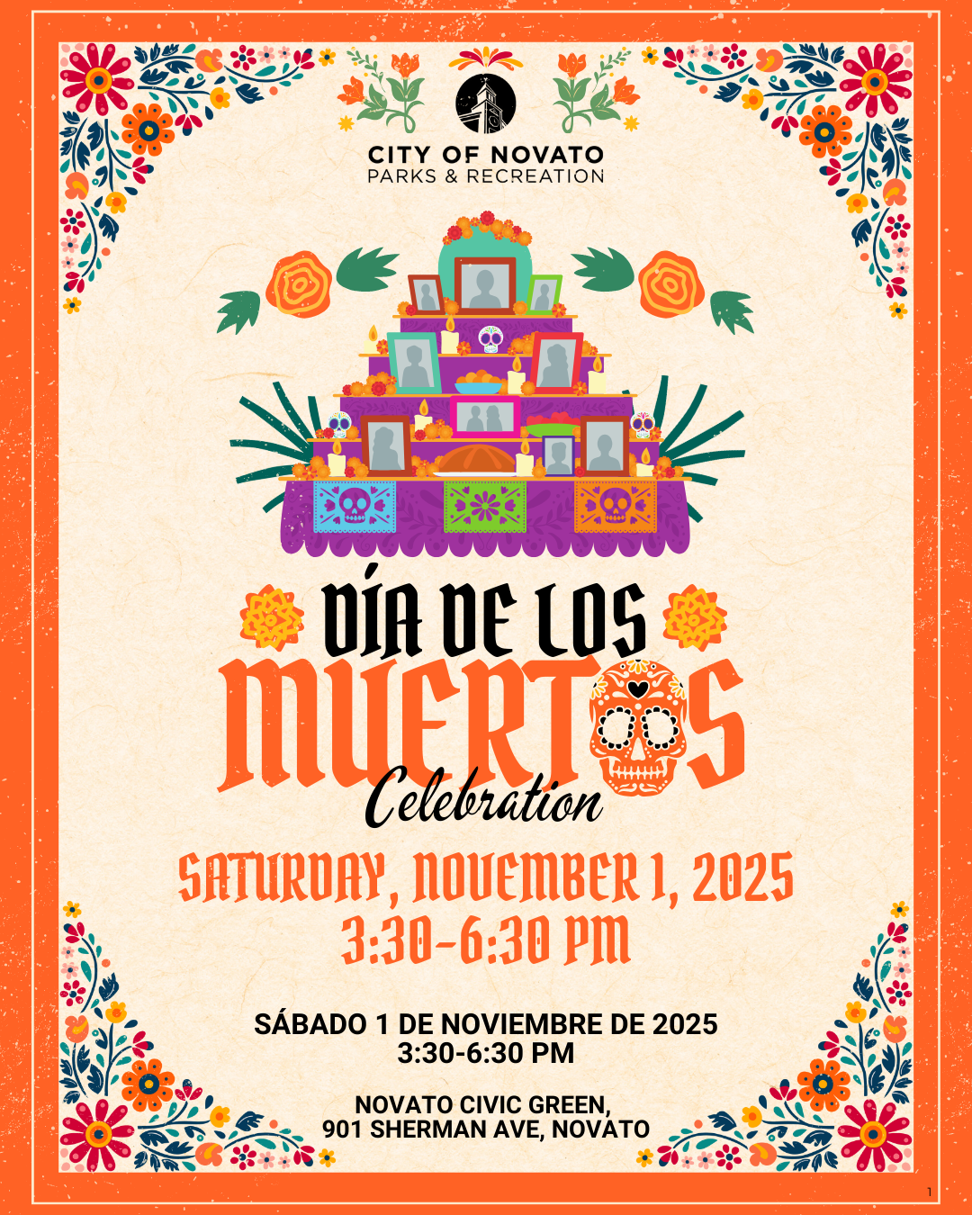 Novato: Día de los Muertos Celebration!