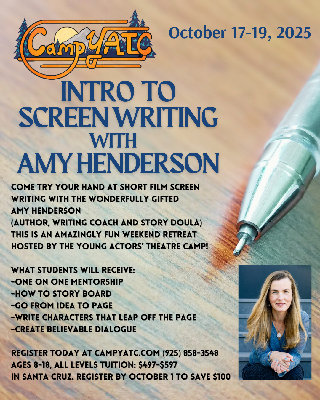  ✍️&nbsp; Writers Retreat &nbsp;— create scripts, stories, &amp; songs surrounded by inspiration. 
