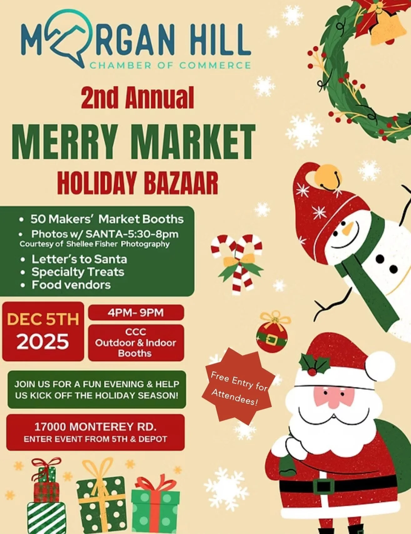 Morgan Hill: Merry Market Holiday Bazaar