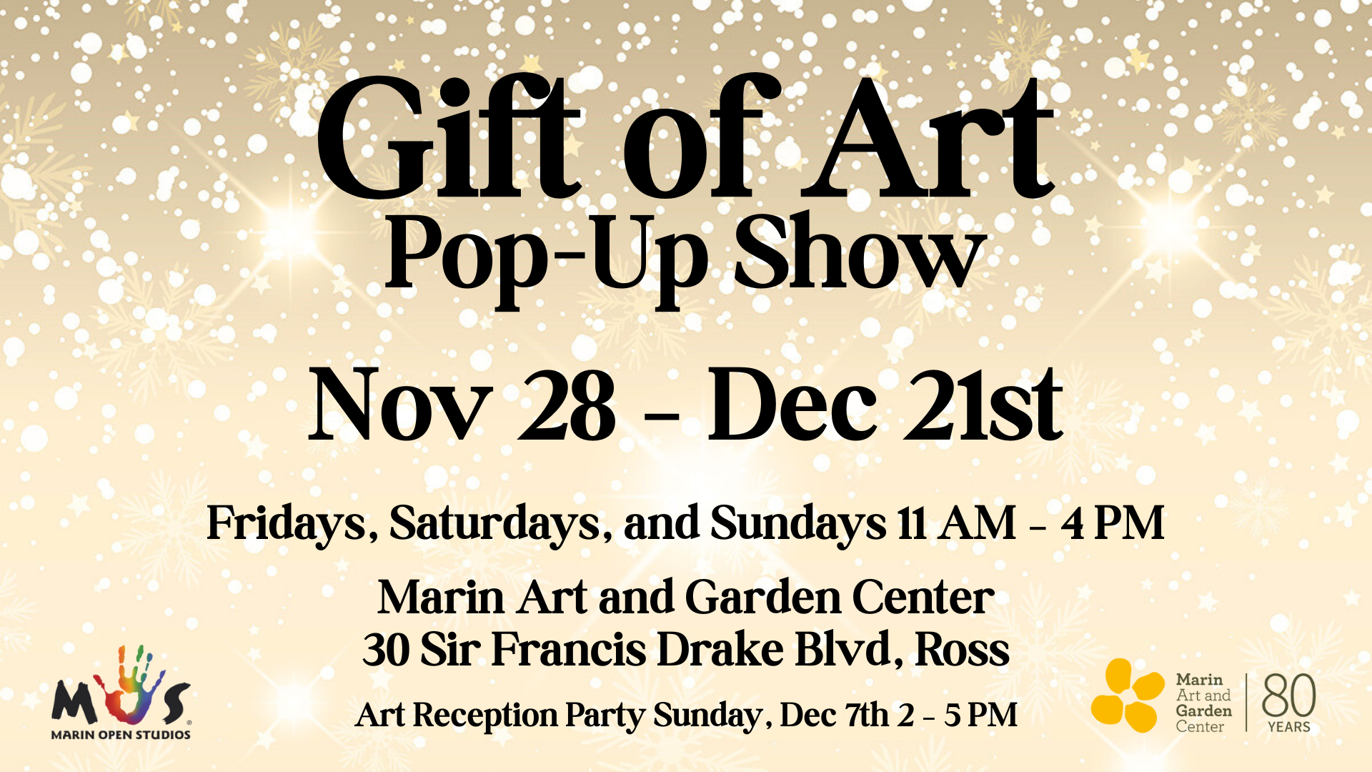 Ross: Gift of Art Pop-Up Show