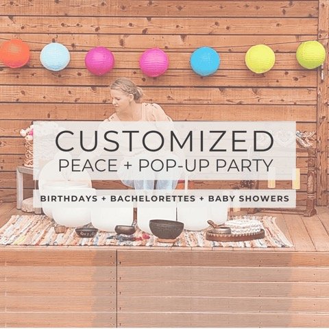 PEACE &amp; POP-UP PRIVATE PARTY