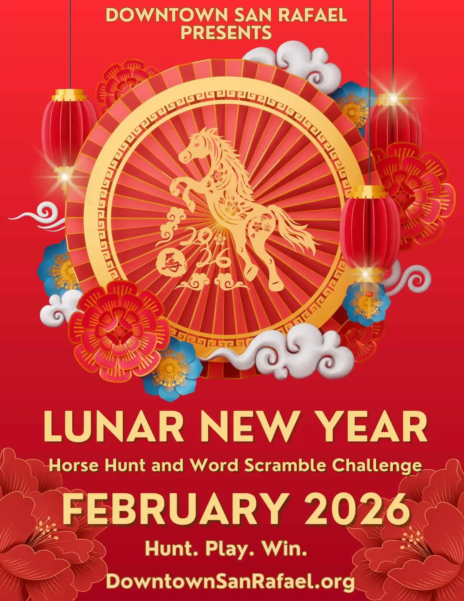 San Rafael: Lunar New Year Hunt &amp; Word Scramble Challenge
