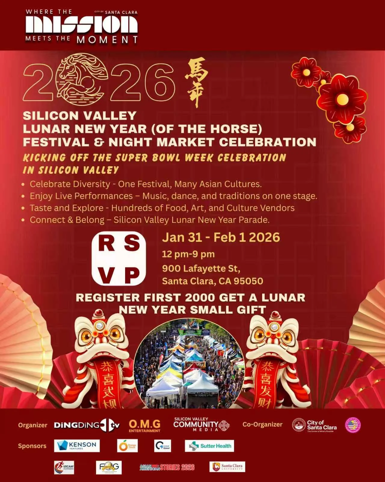 Santa Clara: Silicon Valley Lunar New Year Together Celebration