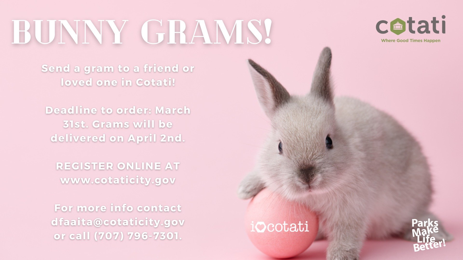 Cotati: Bunny Grams