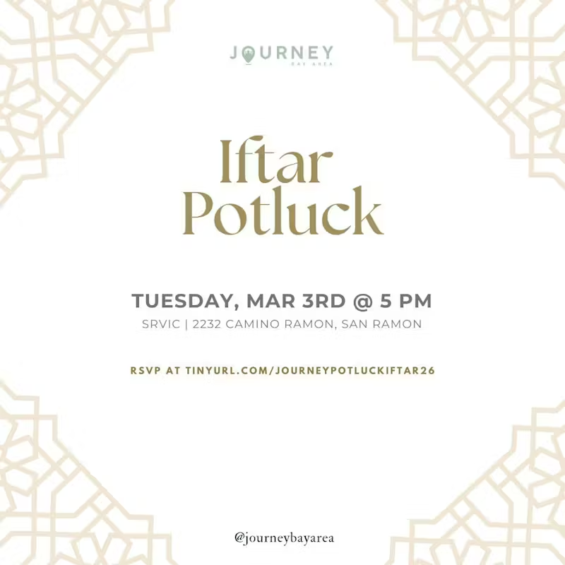 San Ramon: Ramadan Potluck Iftar Dinner