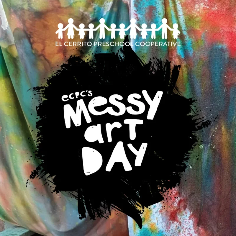 El Cerrito Preschool Cooperative Messy Art Day
