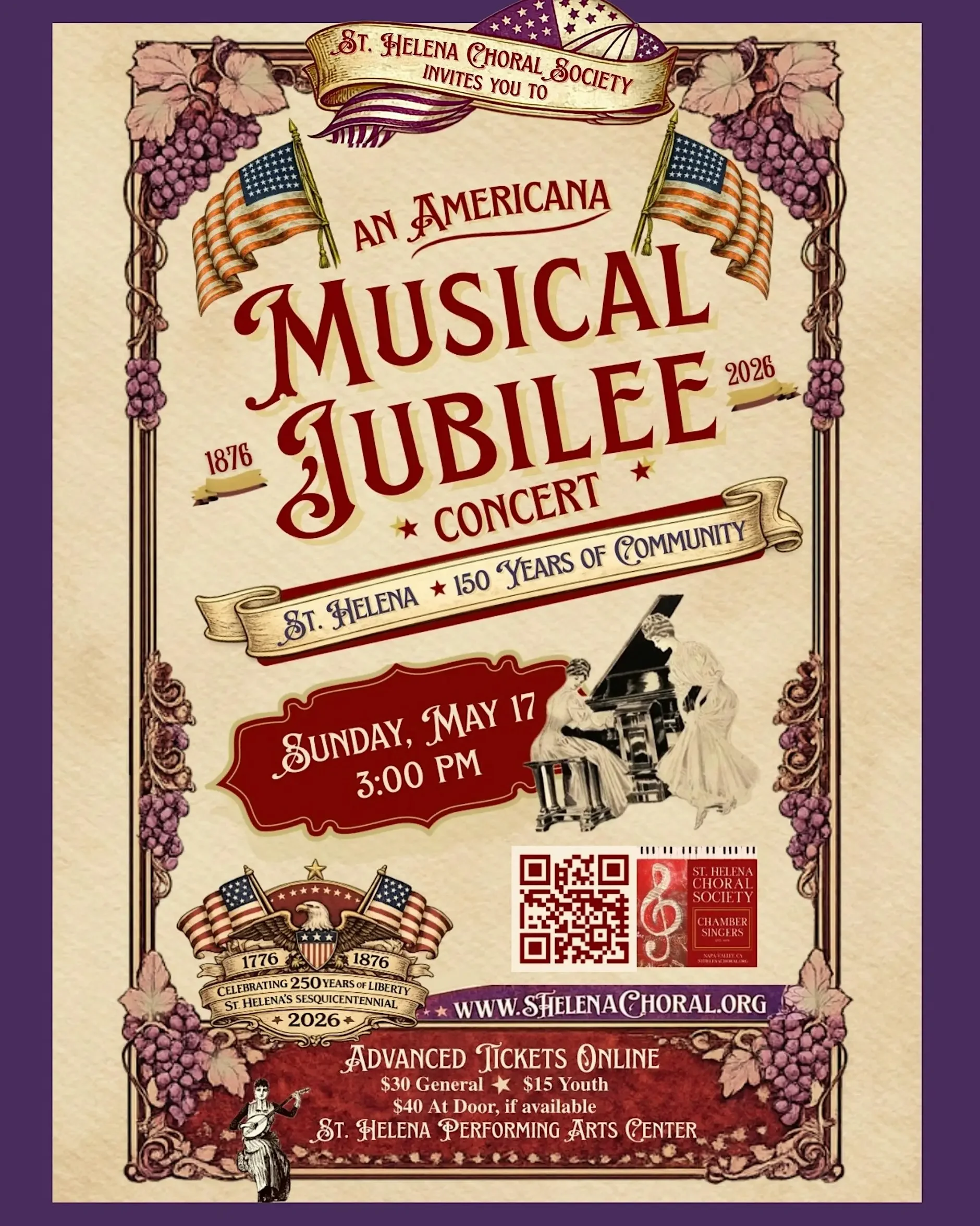 An Americana Musical Jubilee! Celebrating 150 Years of St. Helena Community