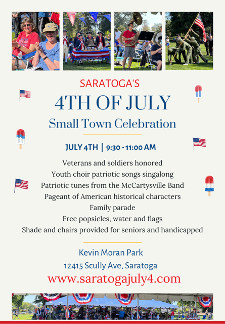 Saratoga Fourth of July Fireworks Spectacular