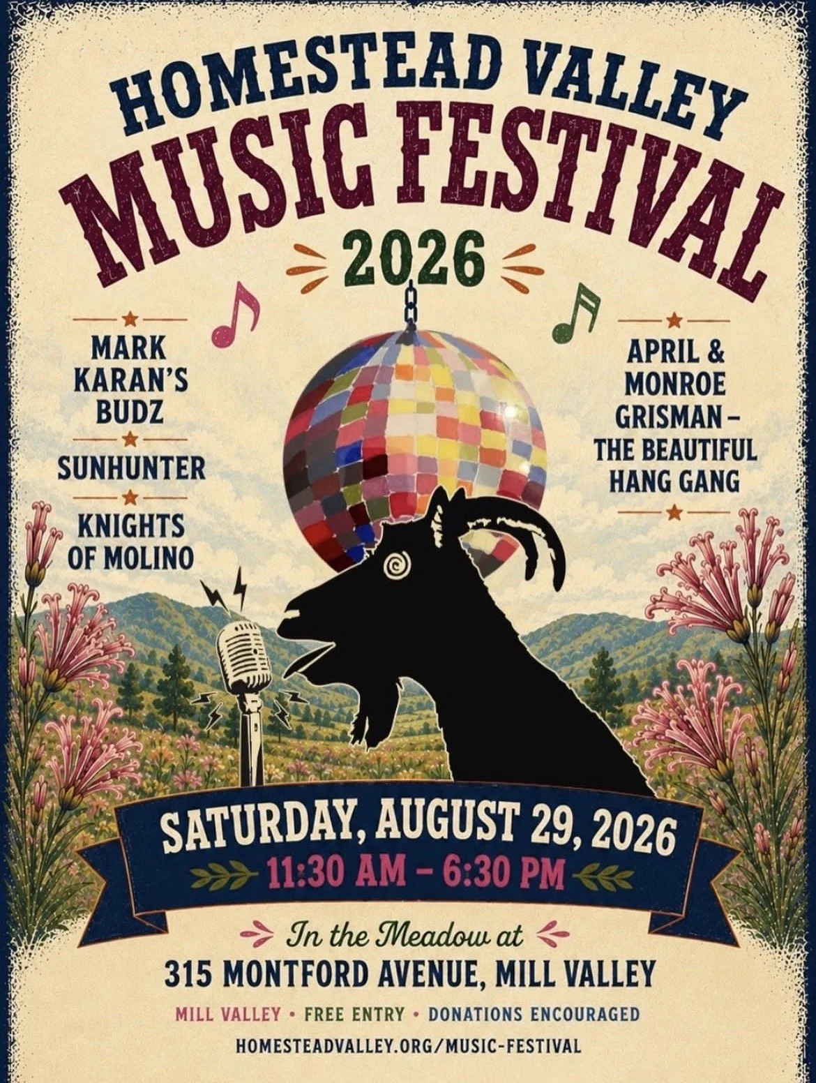 MILL VALLEY: Homestead Valley Music Festival