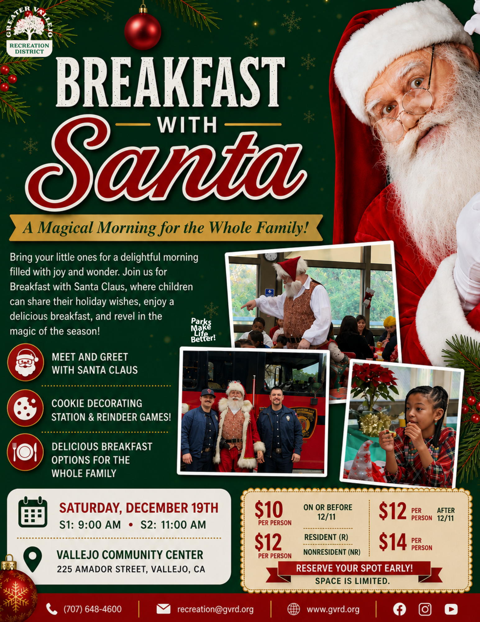 Vallejo Breakfast With Santa