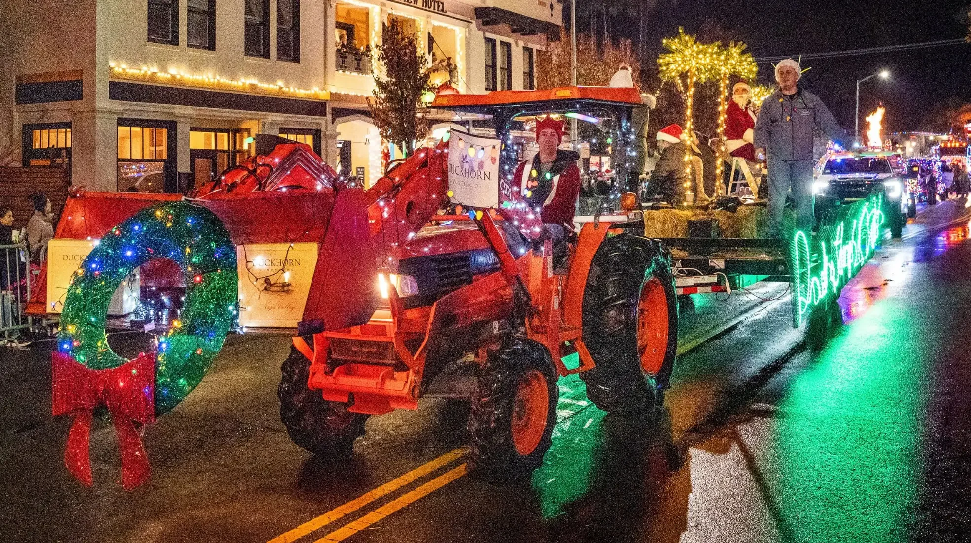 Calistoga’s Lighted Tractor Parade