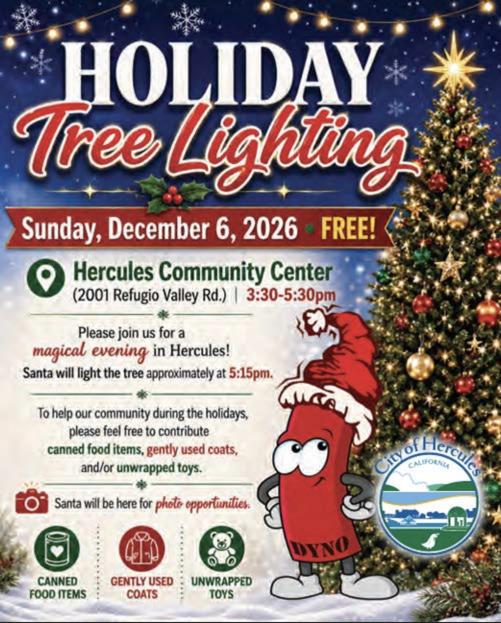Hercules: Holiday Tree Lighting