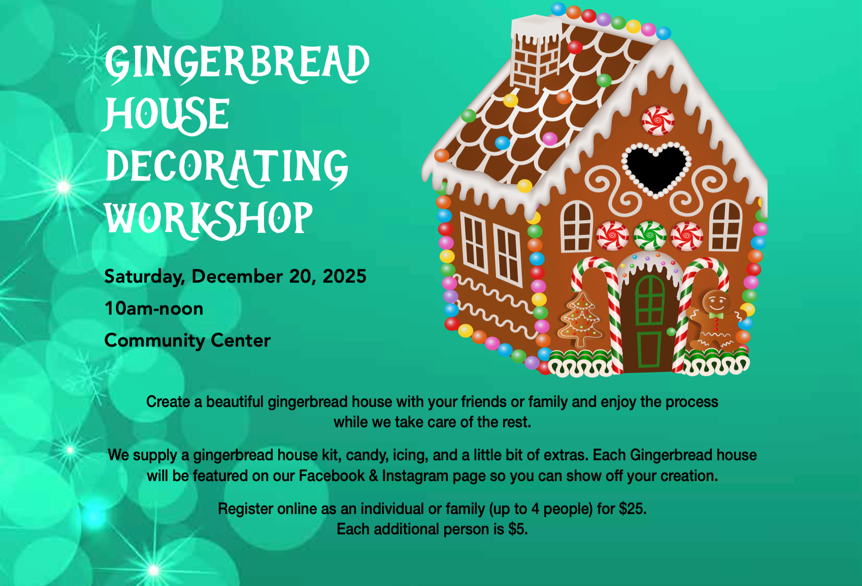 Corte Madera: Gingerbread House Decorating Workshop
