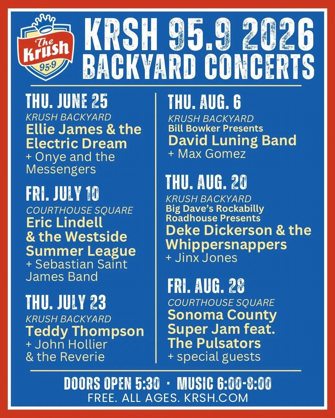 THE KRUSH Backyard Concerts