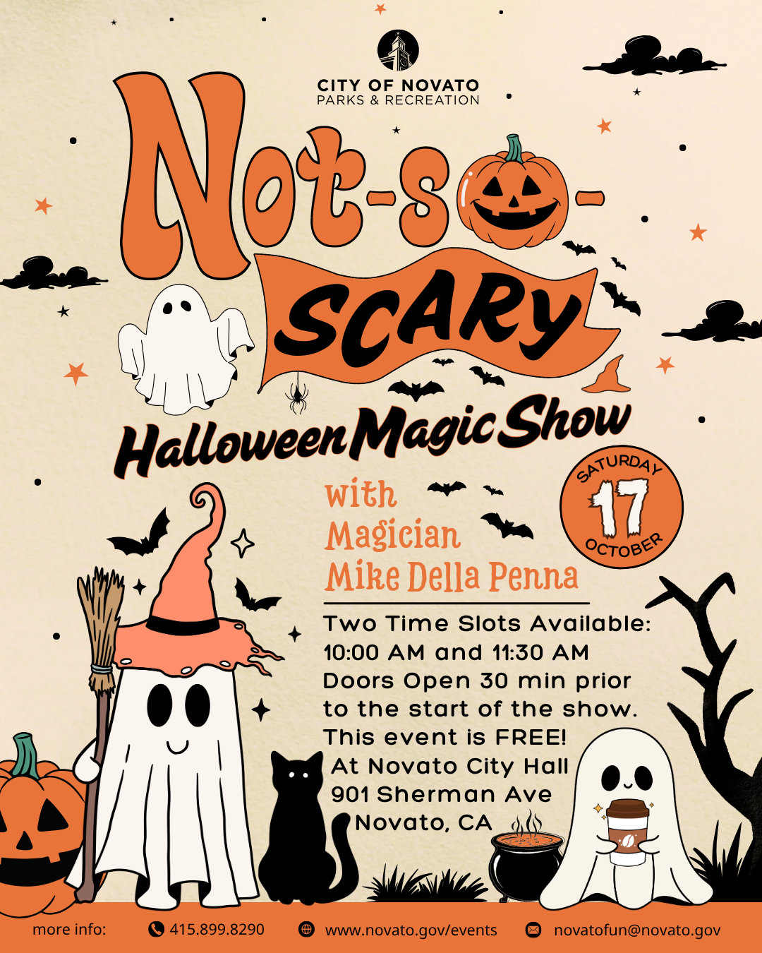 Novato: Not-So-Scary Halloween Magic Show